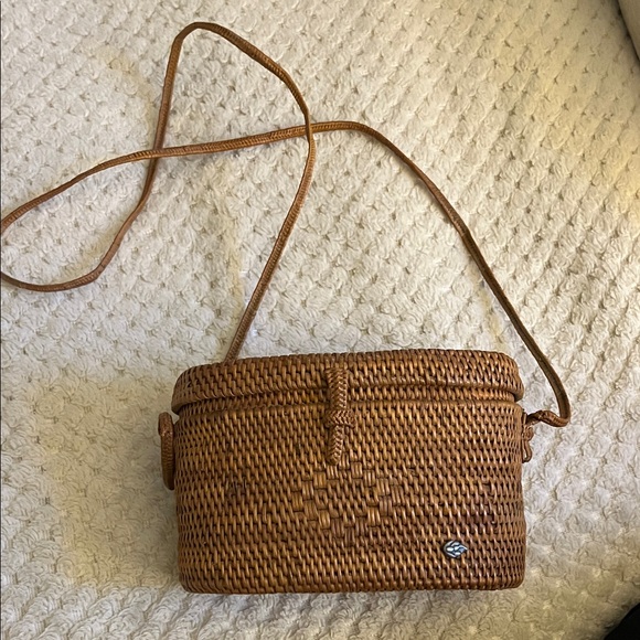 HELEN KAMINSKY Handcrafted Tan Woven Bag